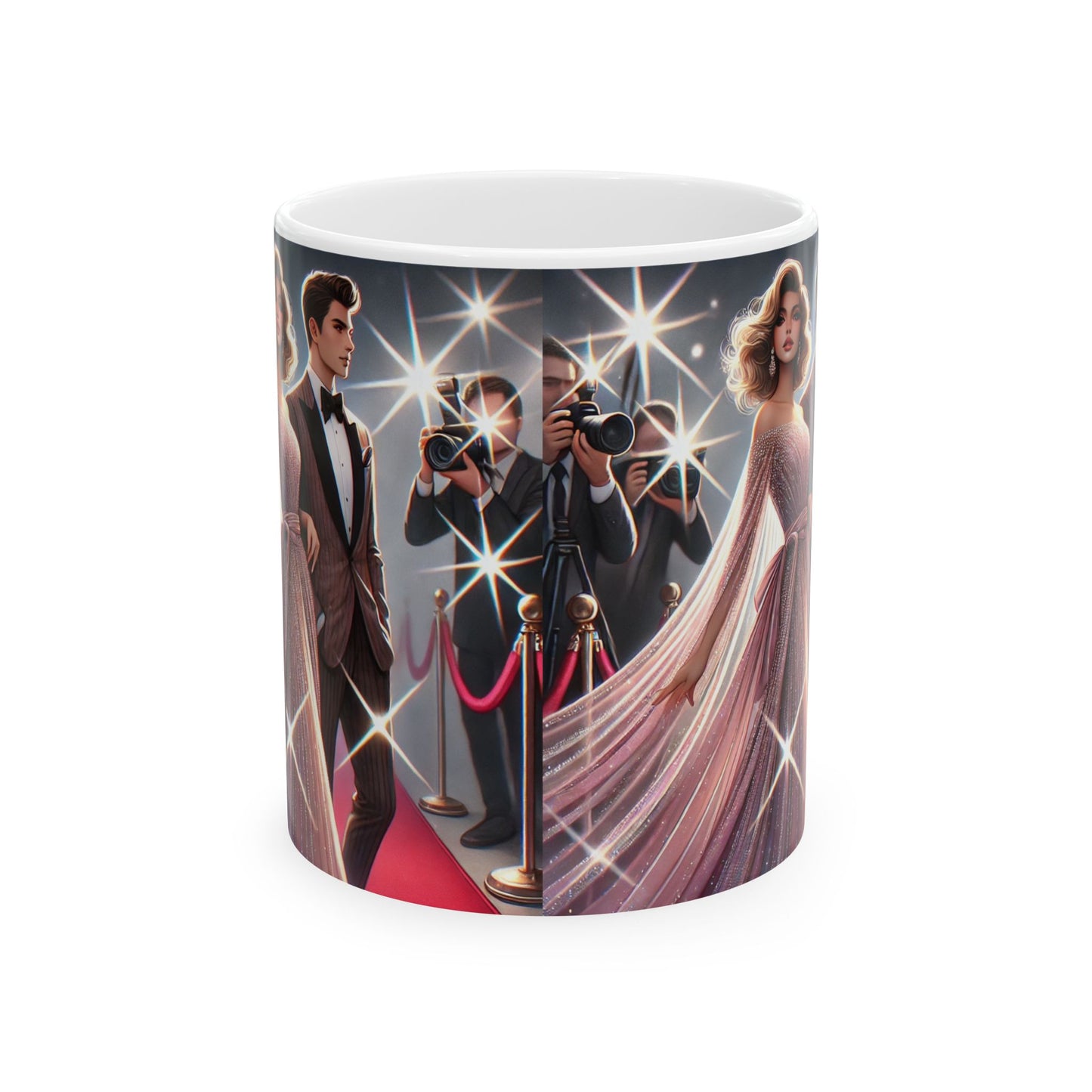 Glamorous Hollywood Ceramic Mug – Perfect Gift for Movie Lovers and Celebrities