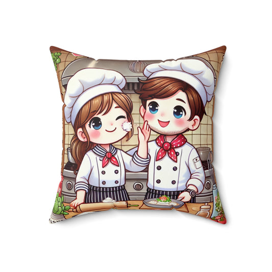 Spun Polyester Square Pillow