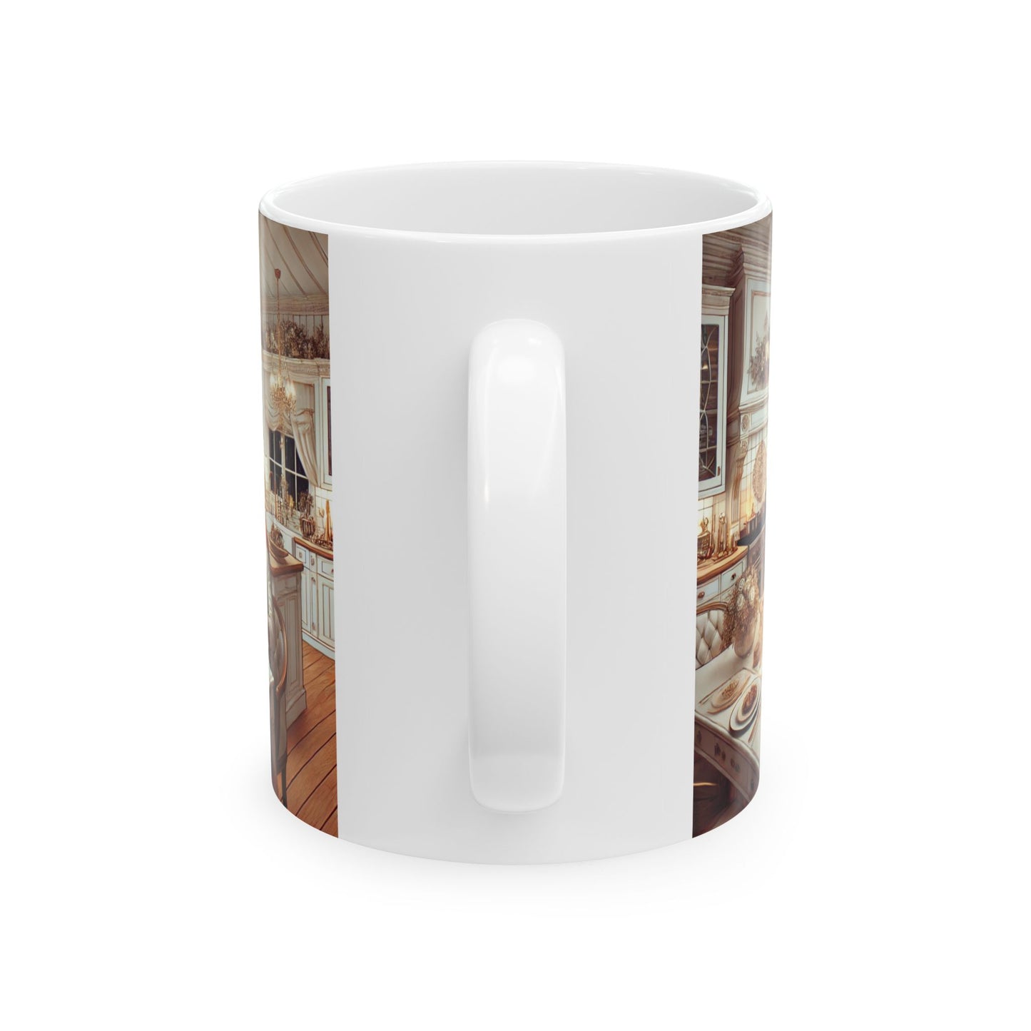 Elegant Kitchen Scene Ceramic Mug - Perfect Gift for Home Chefs and Coffee Lovers