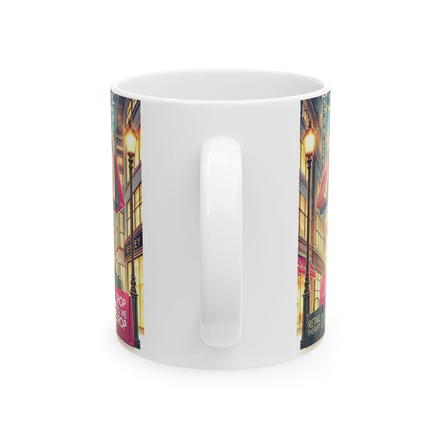 Shopaholic Lover Mug - Fun & Stylish Coffee Cup for Shopping Addicts & Couples
