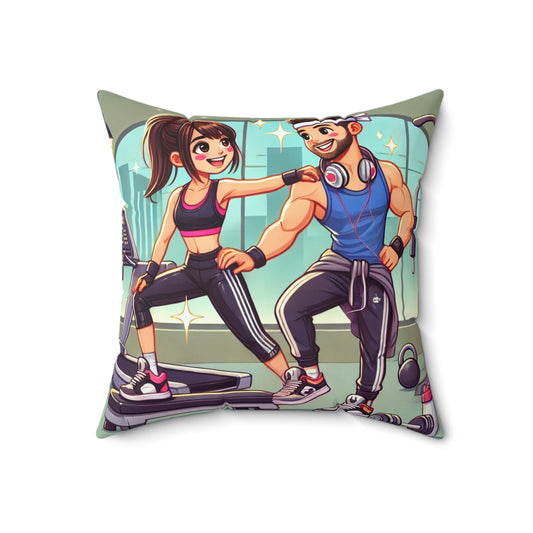 Spun Polyester Square Pillow