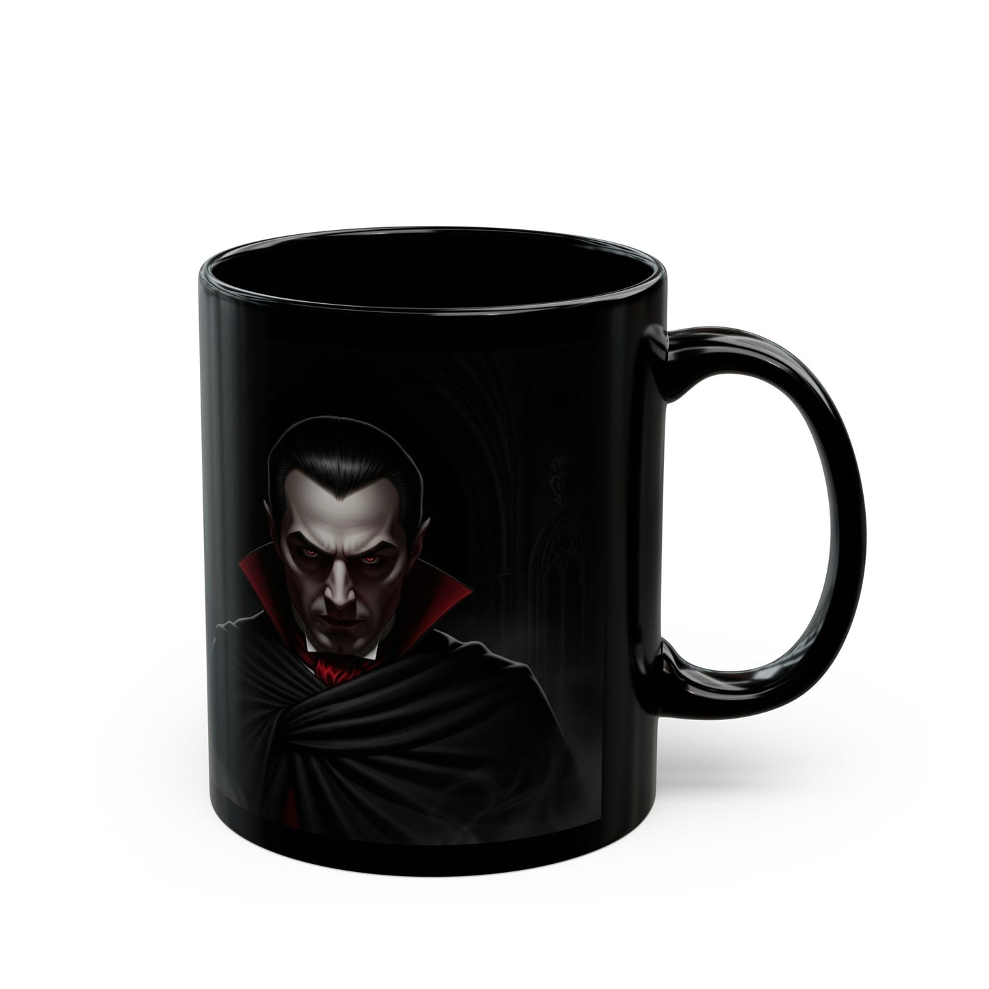 Gothic Vampire Mug, Perfect for Halloween, Coffee Lovers, Gift for Horror Fans, 11oz or 15oz, Dark Aesthetic Drinkware