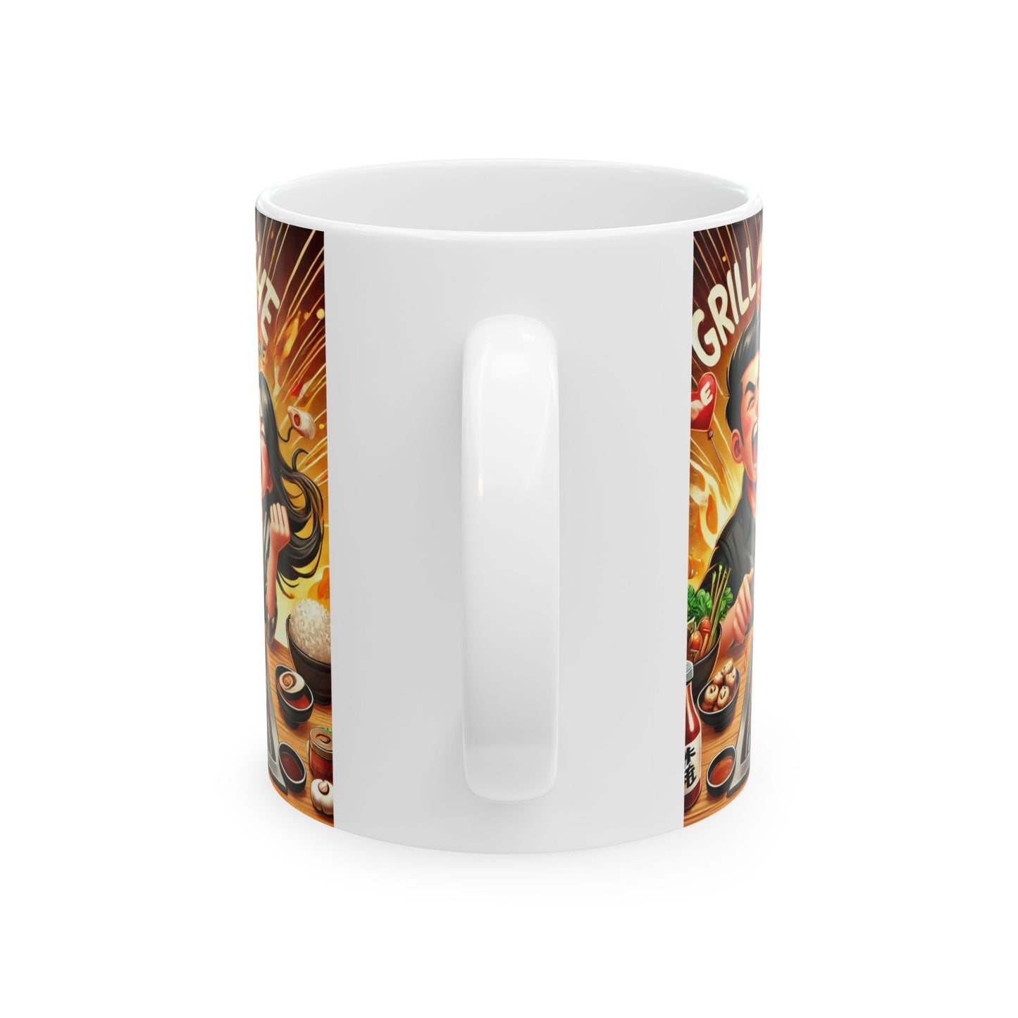 BBQ Grill Ceramic Mug - Fun Cooking Design | Perfect for Chefs & Foodies