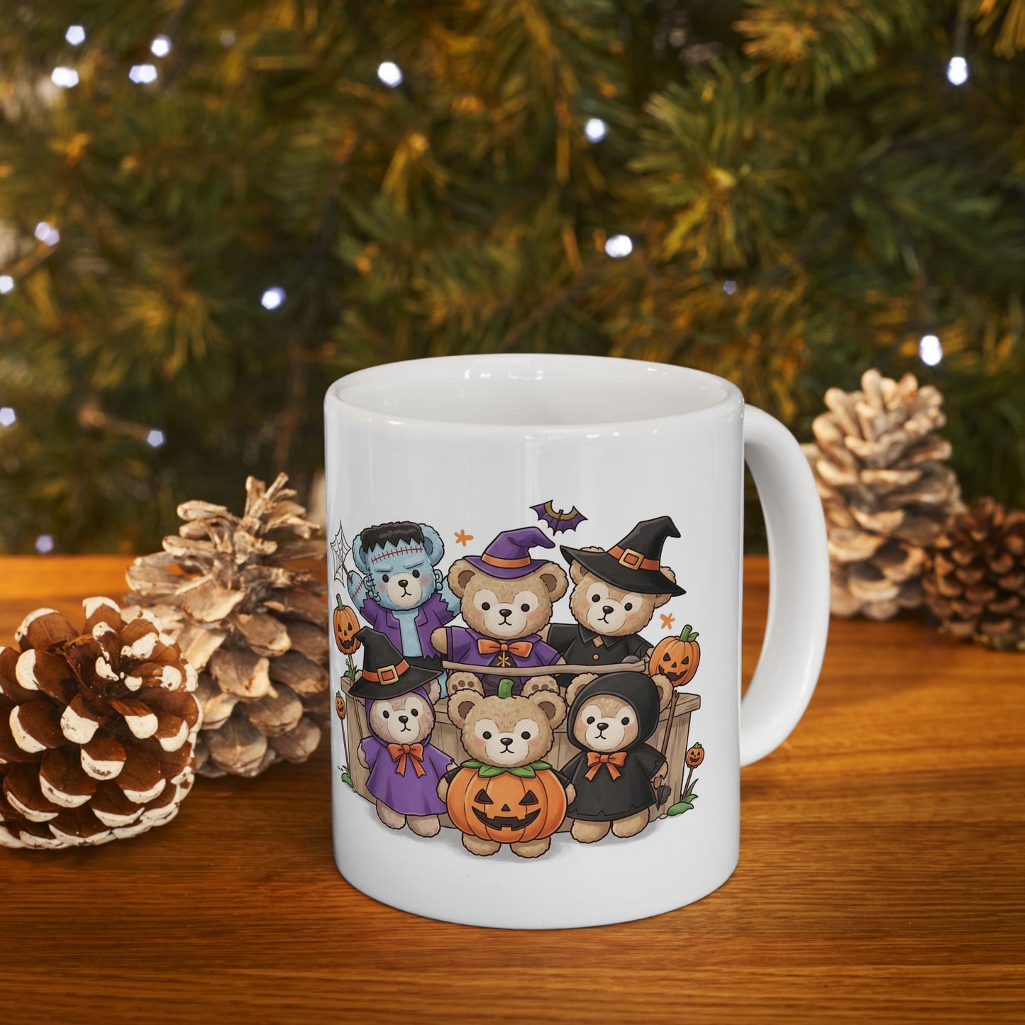 Halloween-Themed Ceramic Mug with Cute Monsters and Pumpkins, Perfect for Seasonal Coffee and Tea Lovers, Great Gift Idea for Fall, [...]