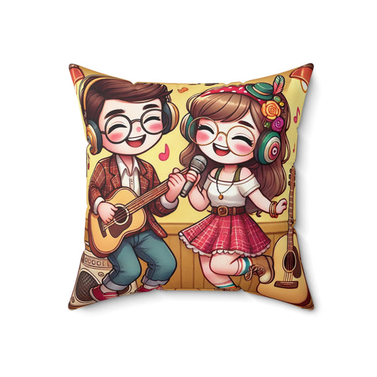 Spun Polyester Square Pillow