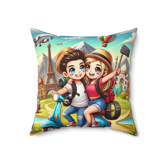 Spun Polyester Square Pillow
