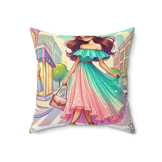 Spun Polyester Square Pillow