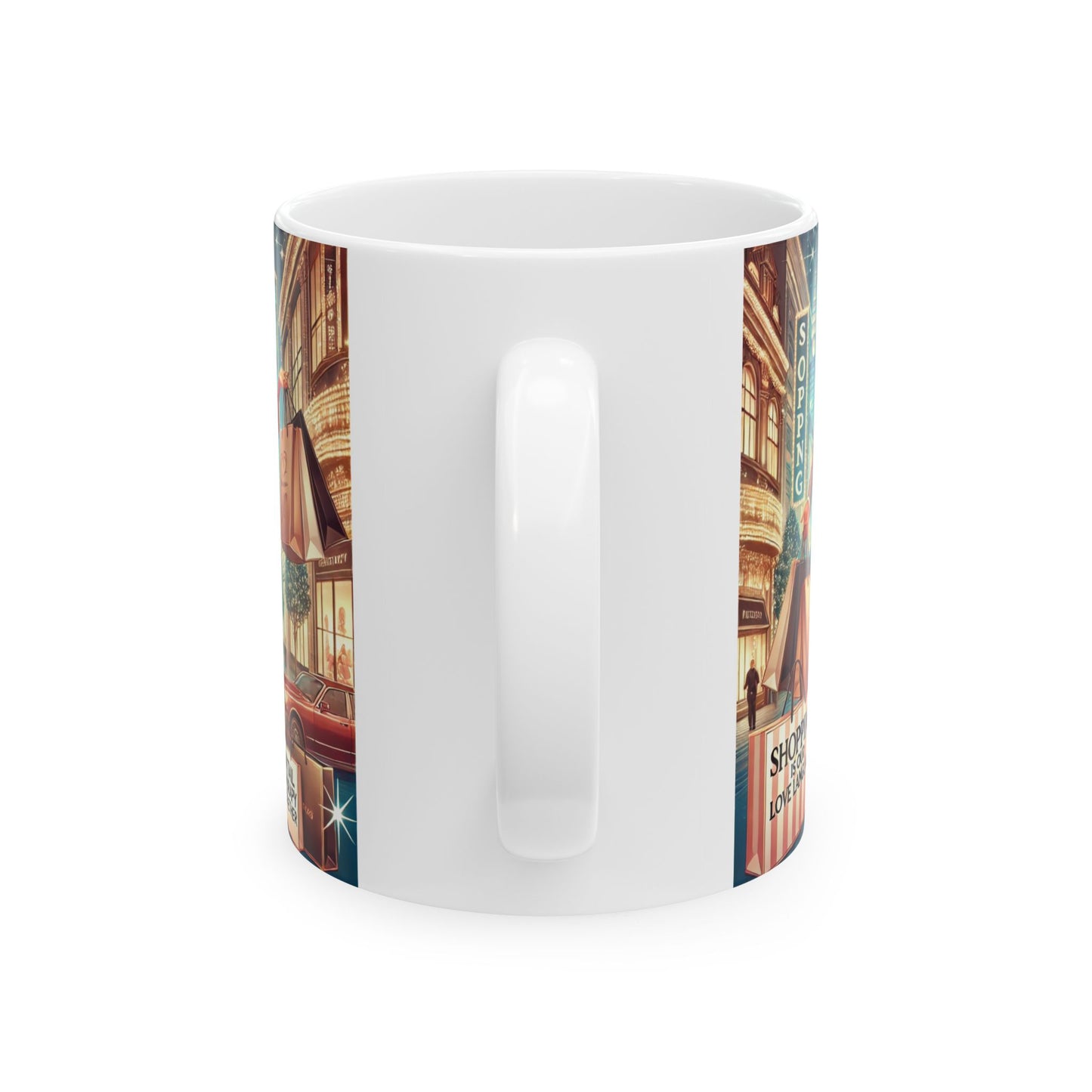 Shopping Therapy Ceramic Mug - 11oz & 15oz - Perfect Gift for Shoppers