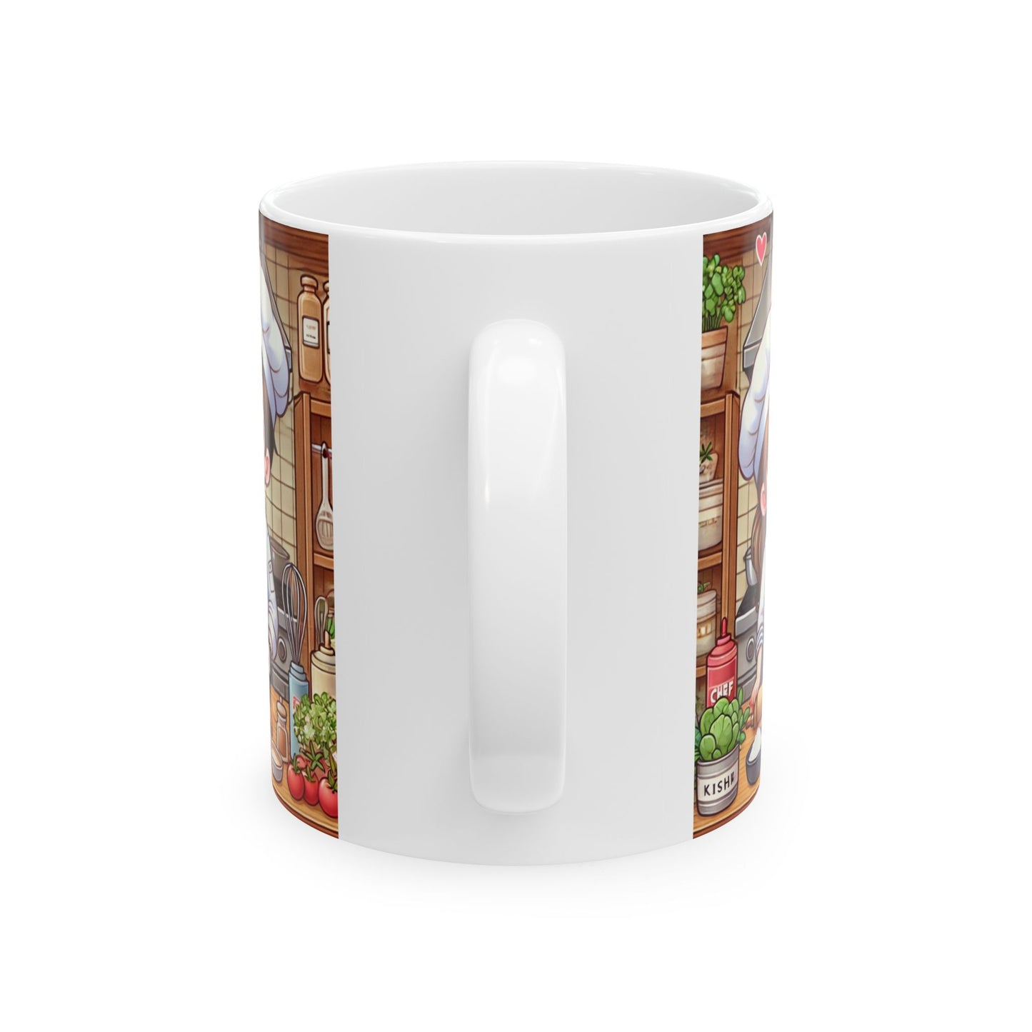 Chef's Love Ceramic Mug - Culinary Art for Cooking Enthusiasts