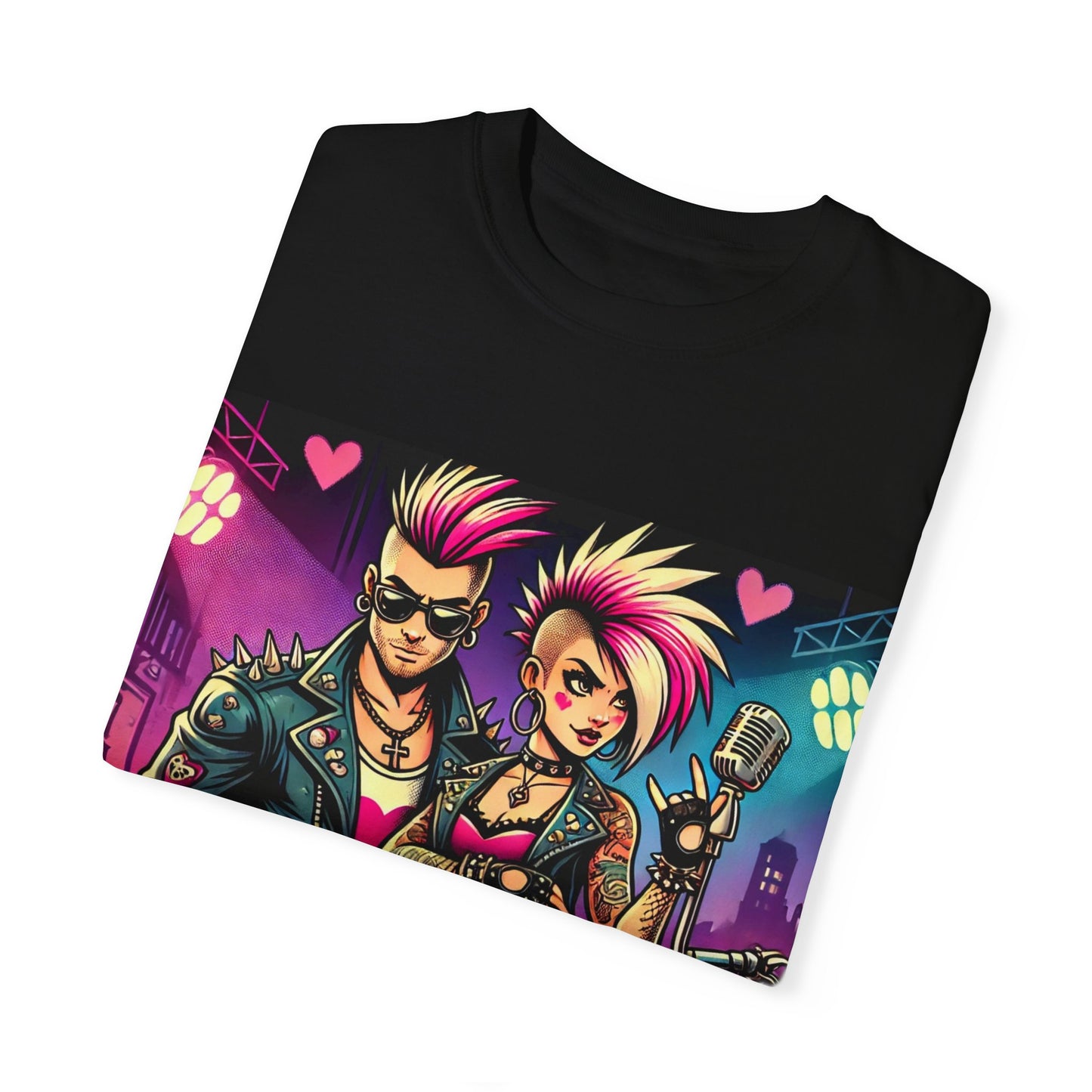 Punk Rock Couples Graphic Unisex T-Shirt