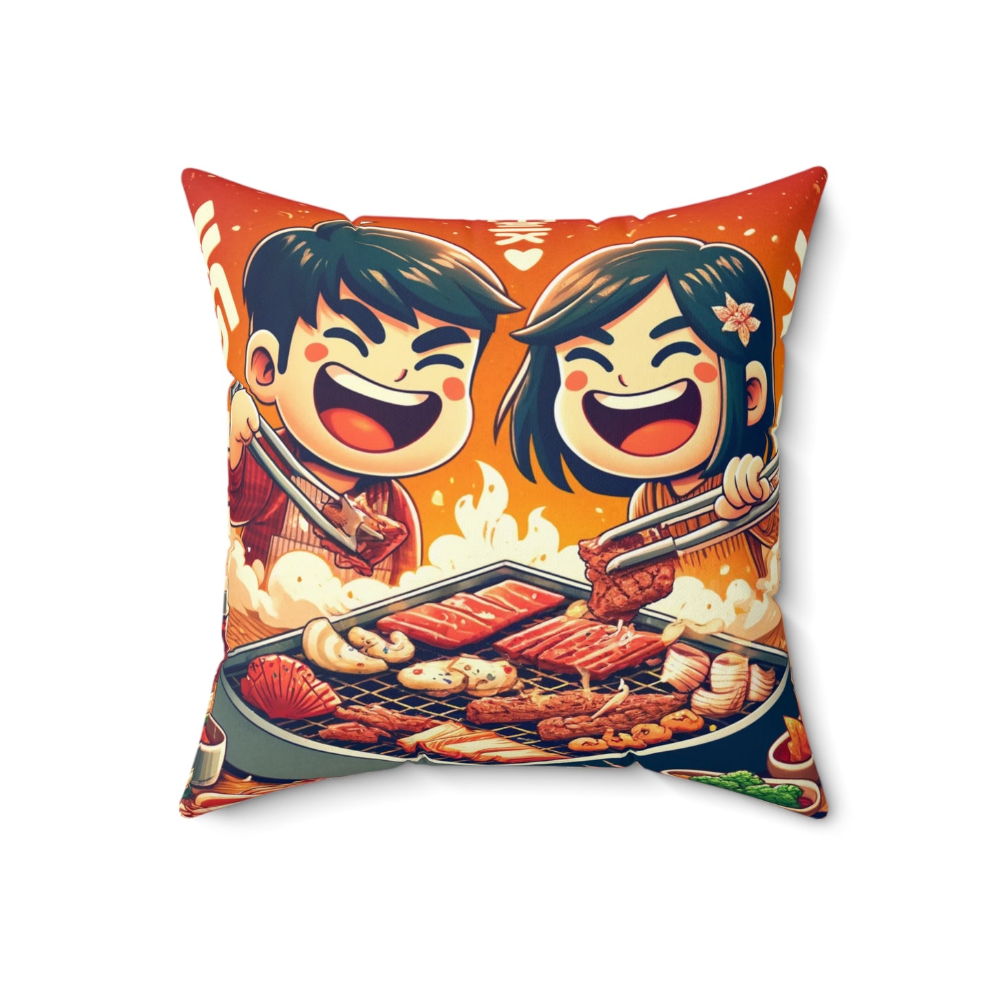Spun Polyester Square Pillow