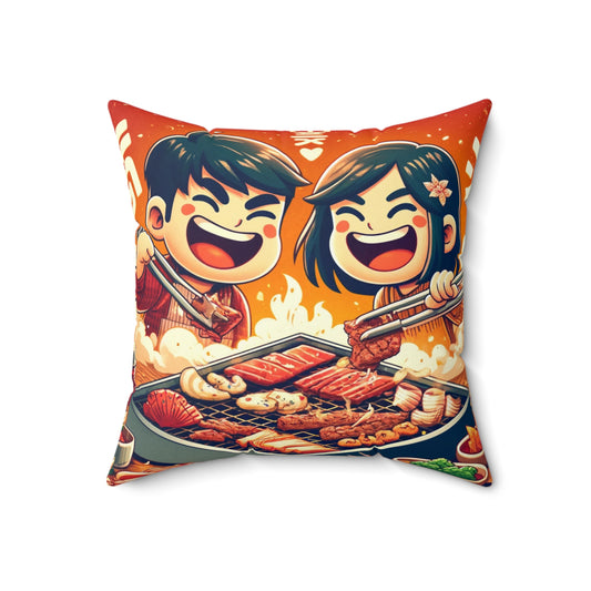Spun Polyester Square Pillow