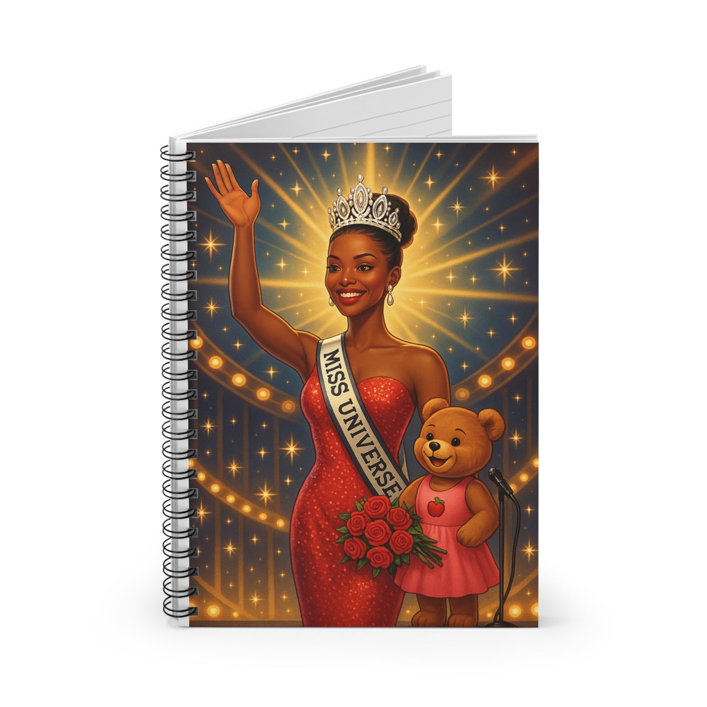 Empowering Miss Universe Spiral Notebook - Ruled Line for Creative Minds