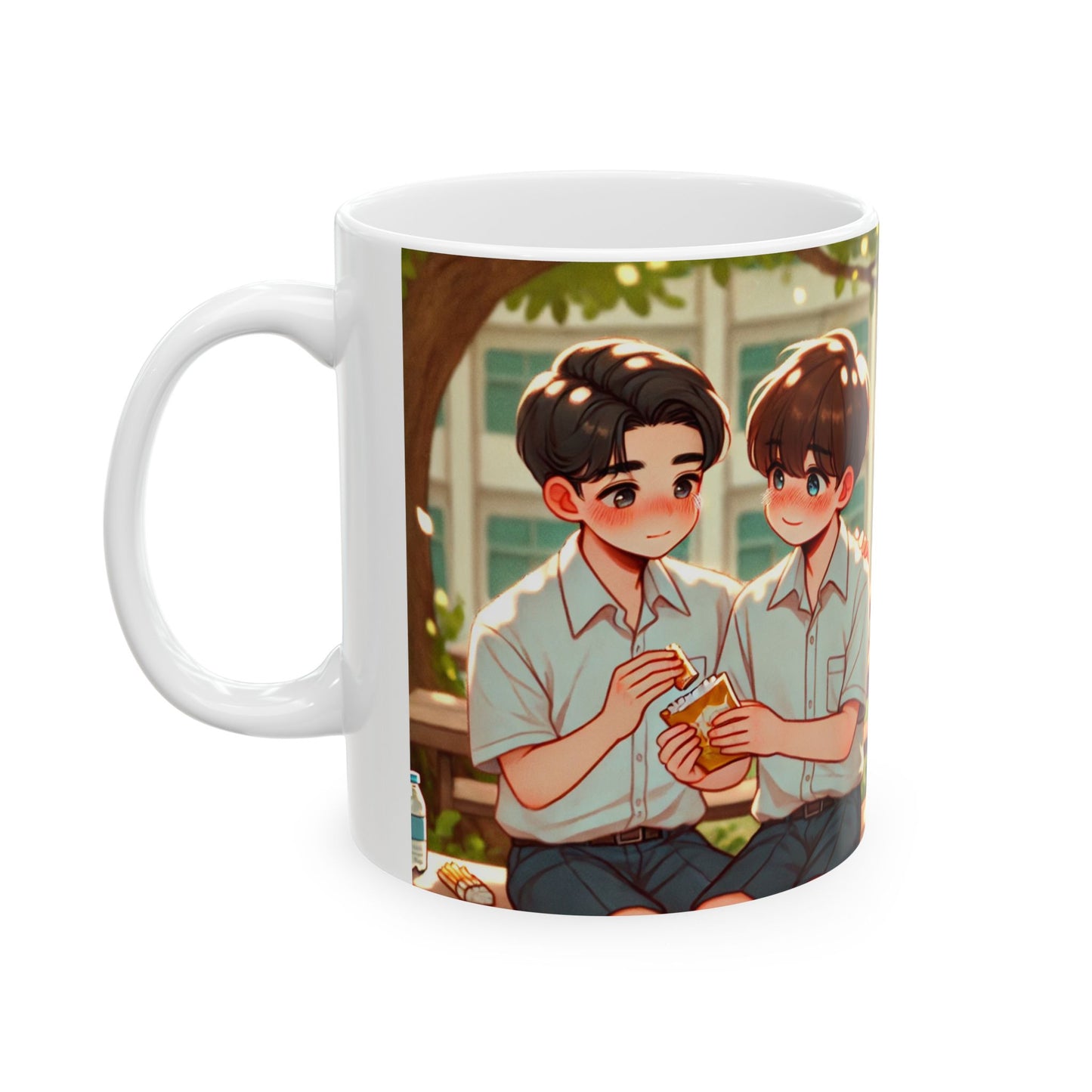 Cute Anime Friends Ceramic Mug - Perfect for Coffee Lovers
