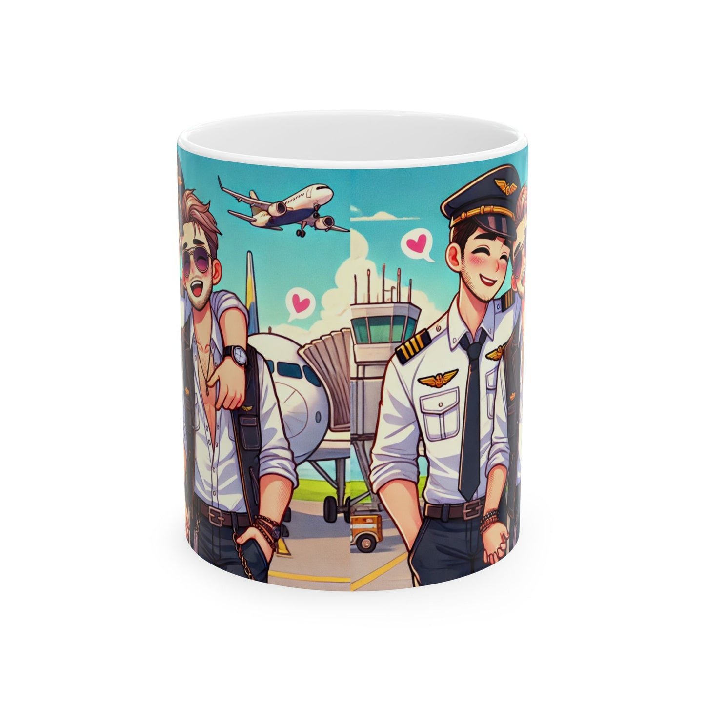 Aviation Squad Ceramic Mug - Fun Airline Pilot Design for Travel Lovers