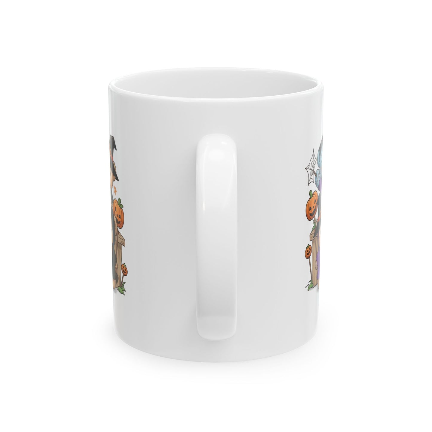 Halloween-Themed Ceramic Mug with Cute Monsters and Pumpkins, Perfect for Seasonal Coffee and Tea Lovers, Great Gift Idea for Fall, [...]