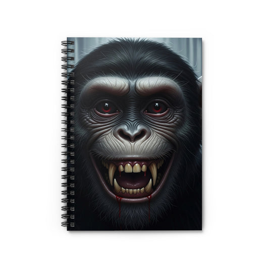 Gorilla-Themed Spiral Notebook - Perfect for Journaling, Gift for Animal Lovers, Unique School Supplies, Creative Writing