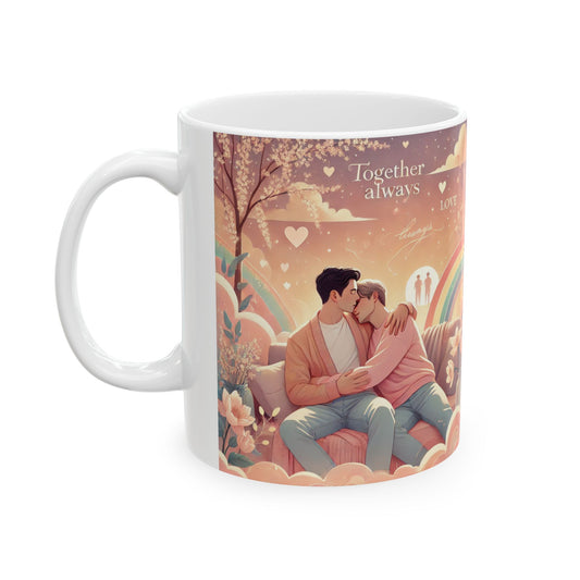 Romantic Love Ceramic Mug - 11oz & 15oz - Perfect Gift for Couples