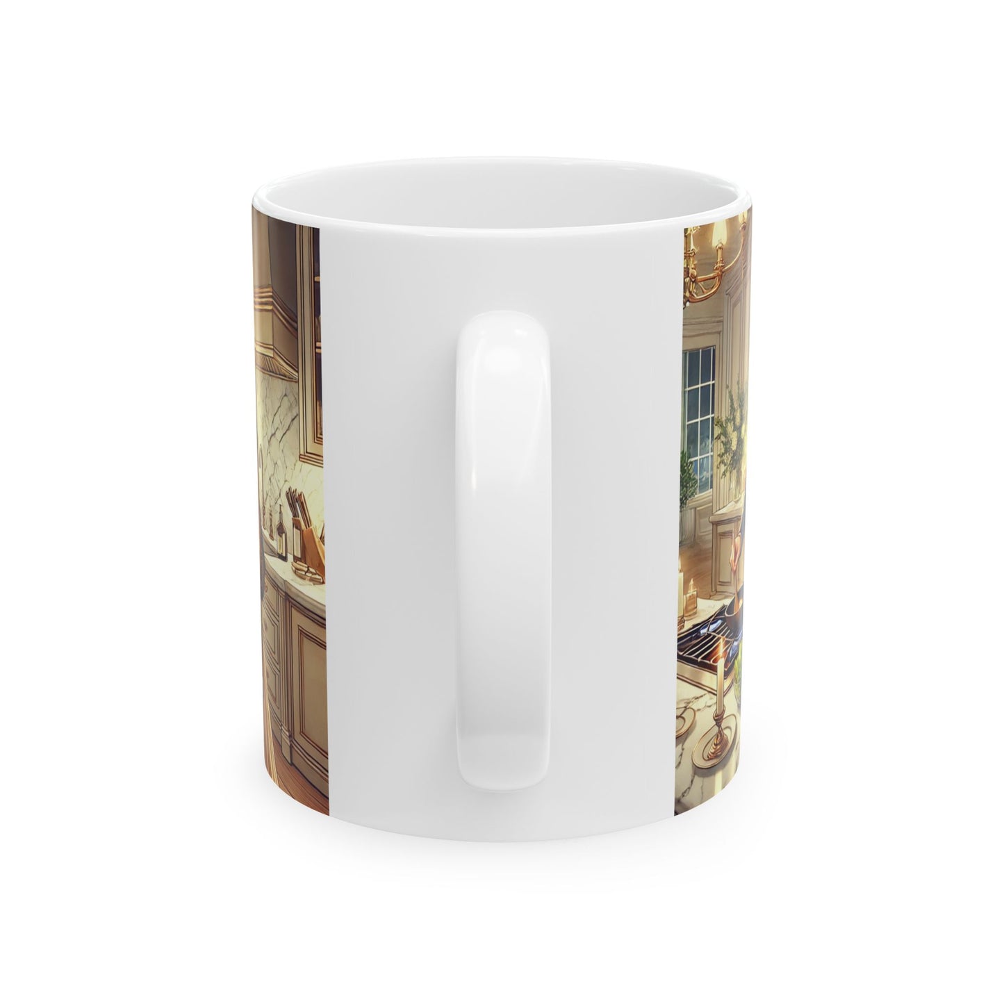 Romantic Couple Ceramic Mug - Cozy Kitchen Vibes (11oz, 15oz)