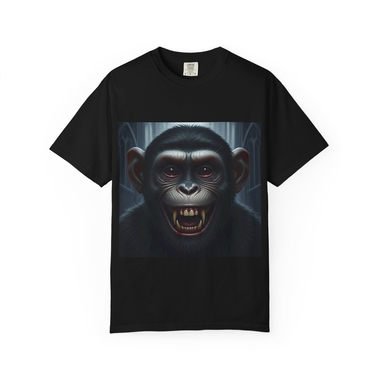 Unisex Graphic T-Shirt Featuring Fierce Monkey Design, Perfect for Animal Lovers, Casual Wear, Birthday Gift, Graphic Tee, Unique Art