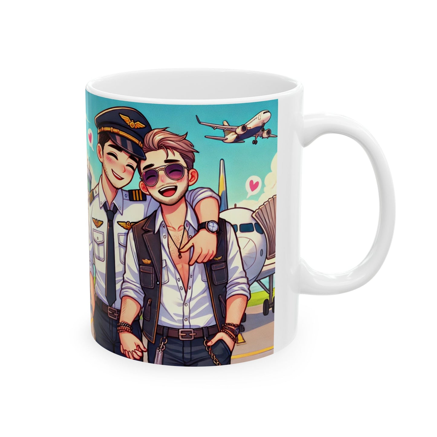Aviation Squad Ceramic Mug - Fun Airline Pilot Design for Travel Lovers