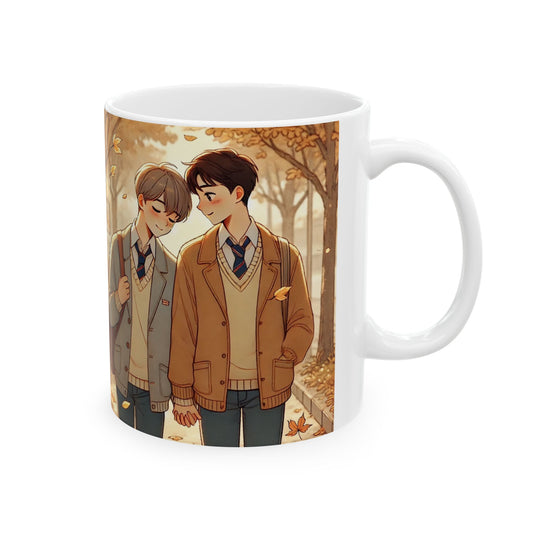 Autumn Aesthetic Ceramic Mug - Cozy Fall Vibes for Coffee Lovers