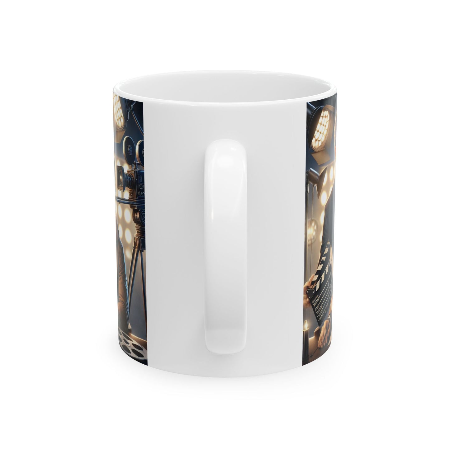 Cinematic Ceramic Mug – Perfect Gift for Movie Lovers & Filmmakers