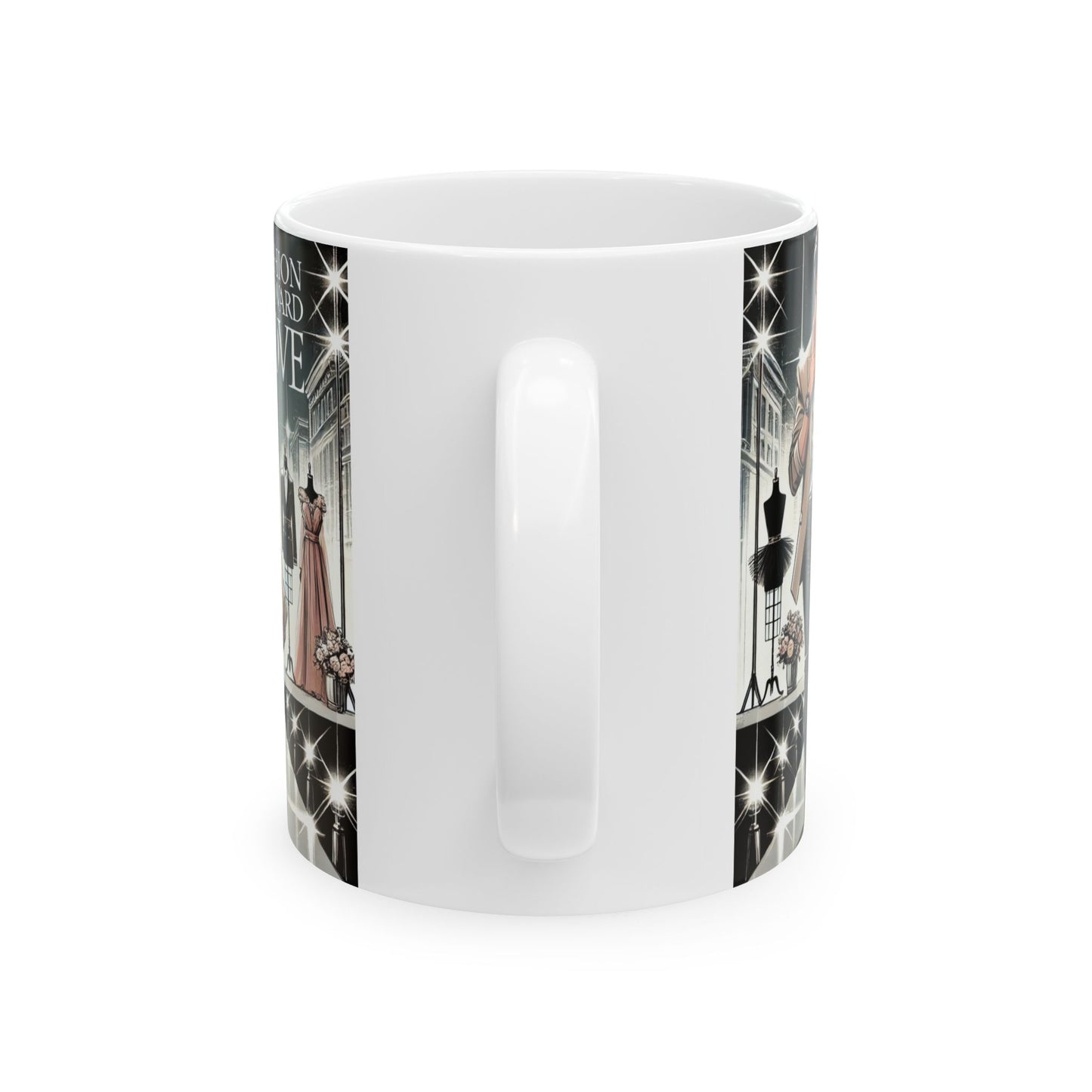 Fashion Forward Love Ceramic Mug - Stylish Coffee Cup for Fashion Enthusiasts