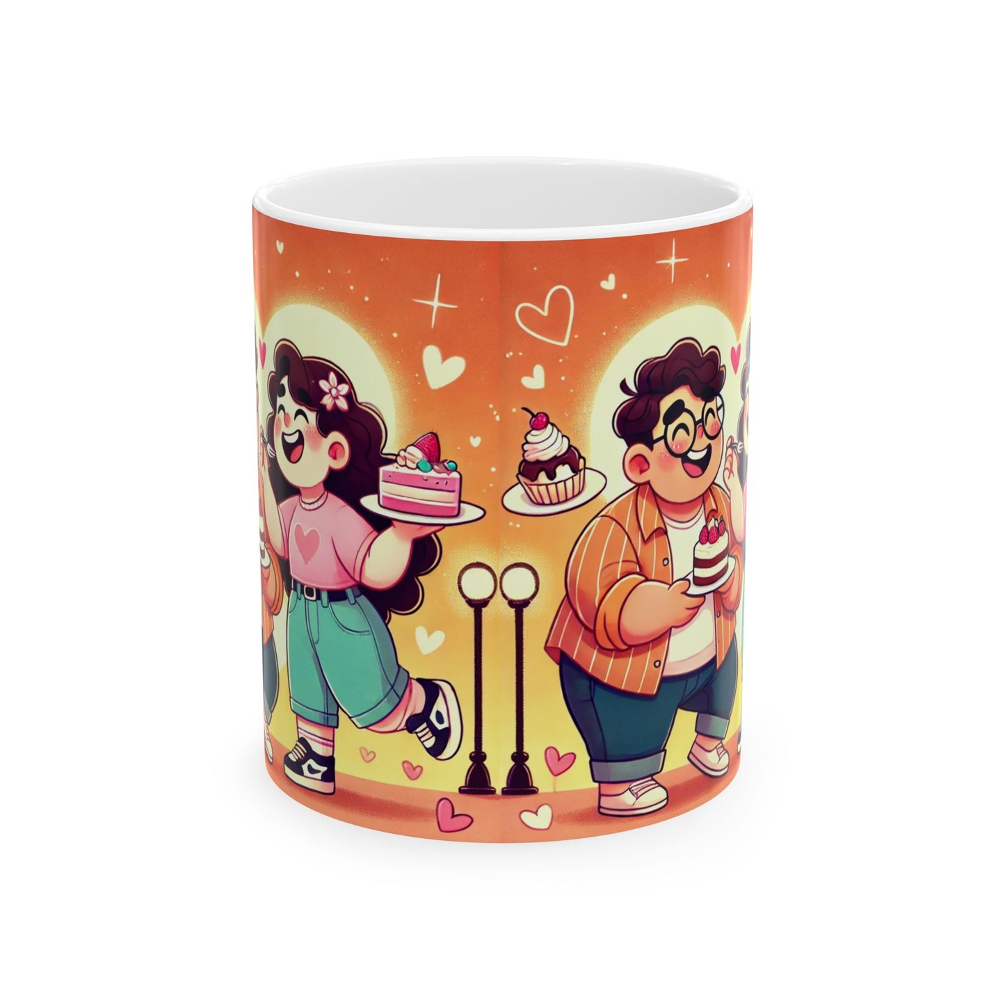 Whimsical Dessert Lovers Ceramic Mug - 11oz & 15oz