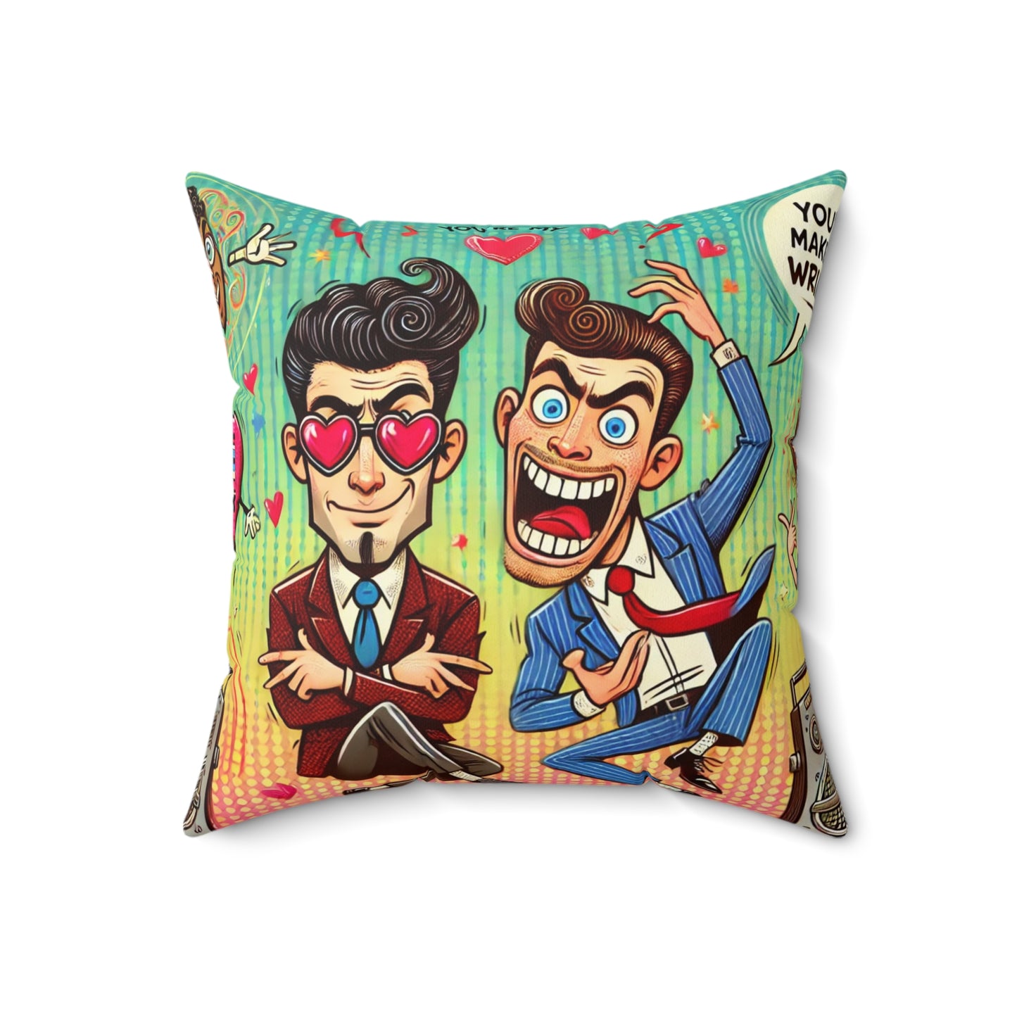 Spun Polyester Square Pillow