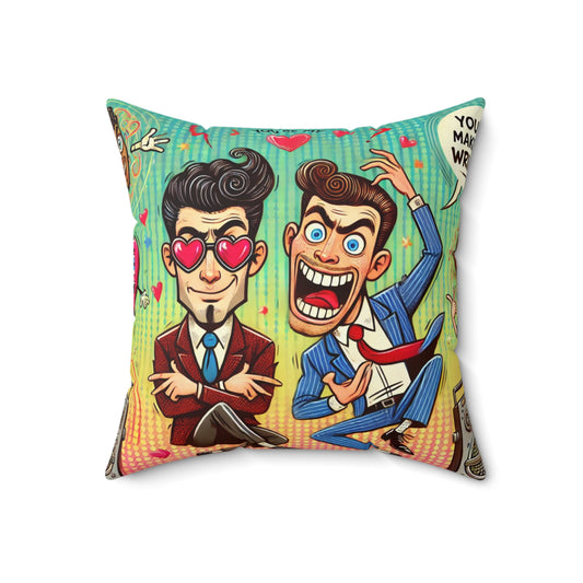 Spun Polyester Square Pillow