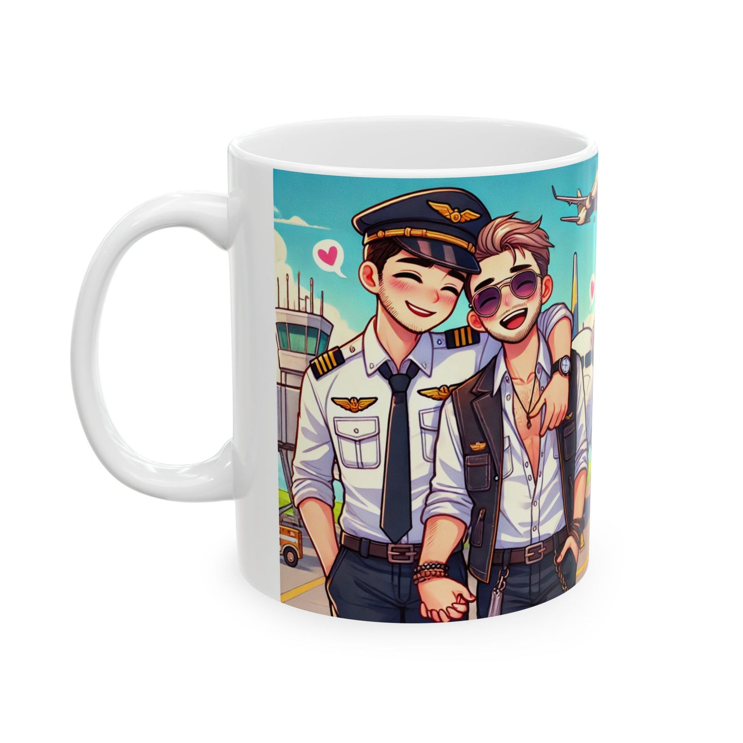 Aviation Squad Ceramic Mug - Fun Airline Pilot Design for Travel Lovers