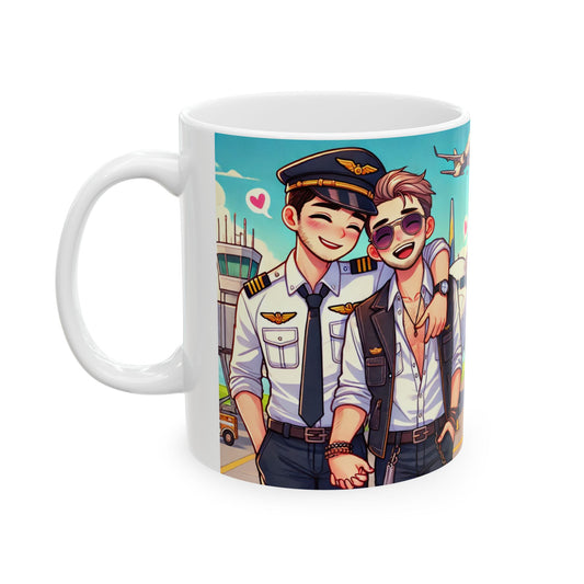 Aviation Squad Ceramic Mug - Fun Airline Pilot Design for Travel Lovers