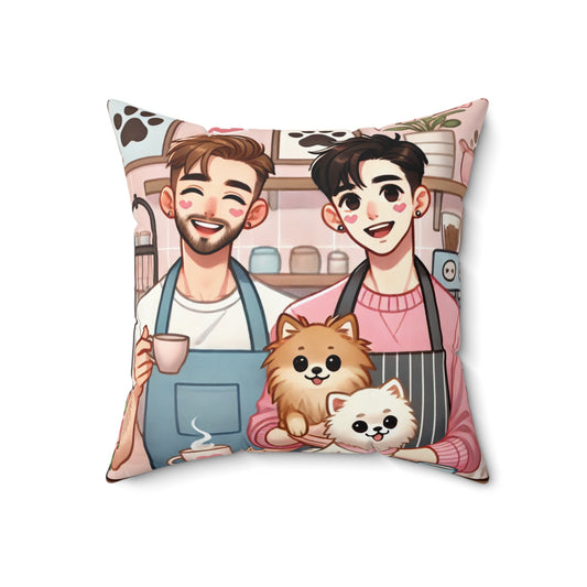 Spun Polyester Square Pillow