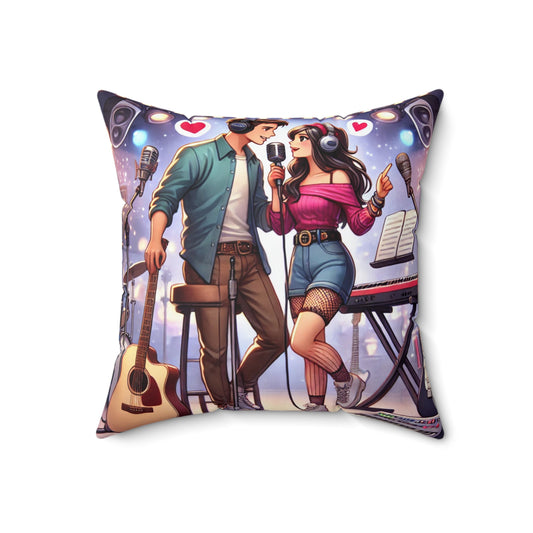 Spun Polyester Square Pillow