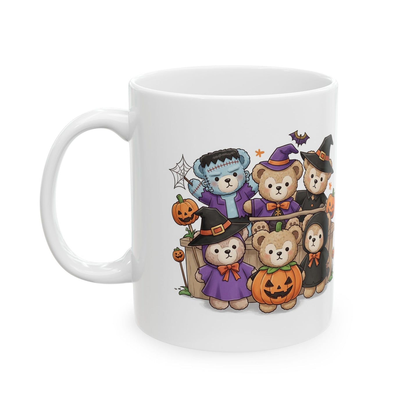 Halloween-Themed Ceramic Mug with Cute Monsters and Pumpkins, Perfect for Seasonal Coffee and Tea Lovers, Great Gift Idea for Fall, [...]