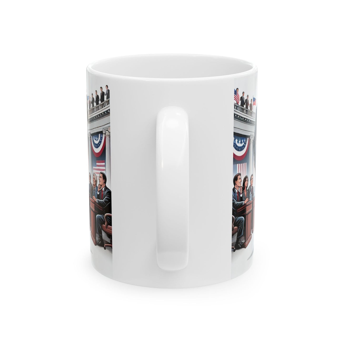Political Drama Ceramic Mug - Ideal for Government Enthusiasts and Gift Giving