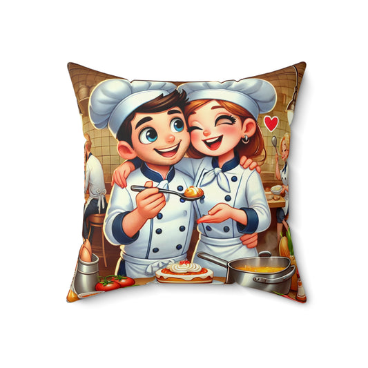 Chef-Themed Decorative Pillow - Perfect for Culinary Enthusiasts and Kitchen Decor