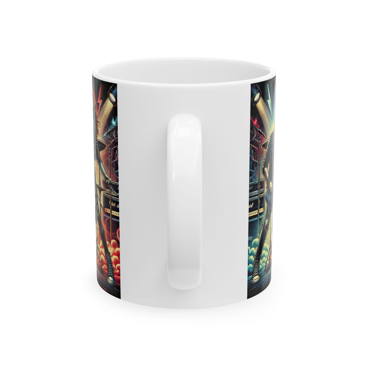 Rock My Heart Ceramic Mug - 11oz & 15oz for Music Lovers