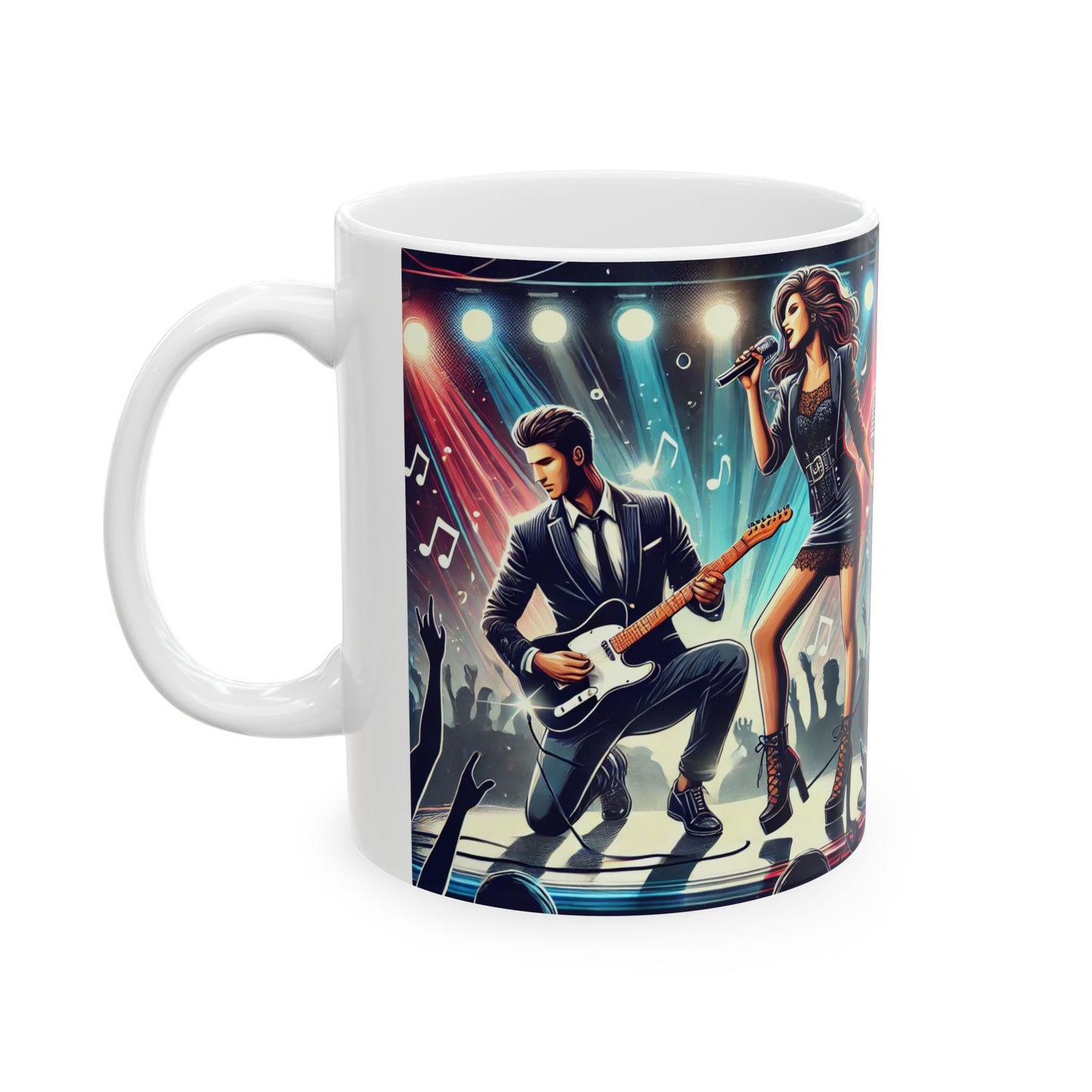 Rockstar Concert Ceramic Mug - 11oz & 15oz Coffee Cup