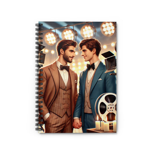 Cinematic Romance Spiral Notebook – Perfect for Creatives & Film Lovers