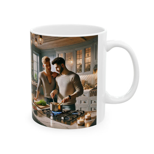 Cozy Kitchen Ceramic Mug - Perfect for Home Chefs & Coffee Lovers