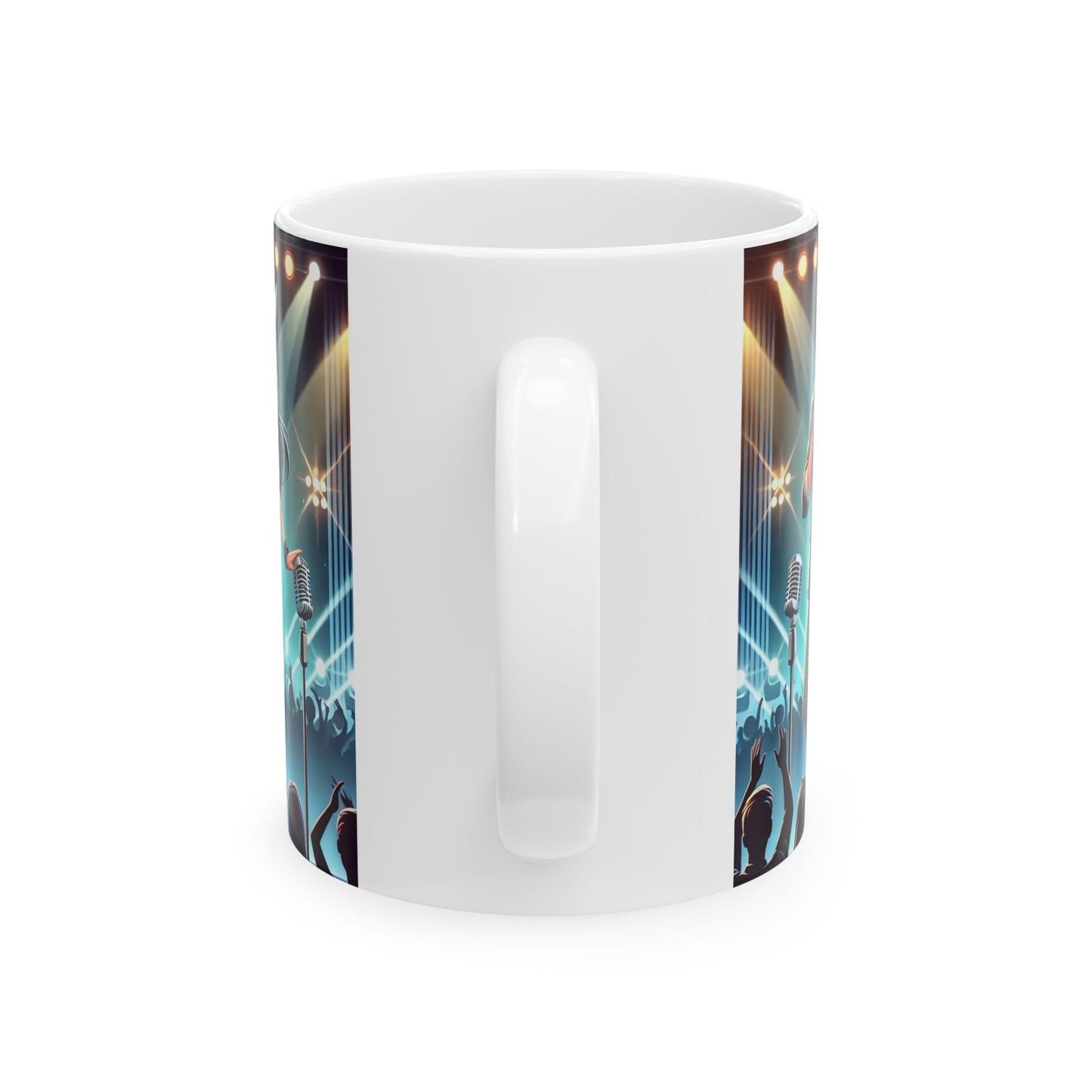 Concert Vibes Ceramic Mug - Stylish 11oz & 15oz Coffee Cup for Music Lovers