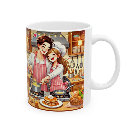 Cozy Kitchen Ceramic Mug - Perfect Gift for Home Chefs and Cooking Enthusiasts
