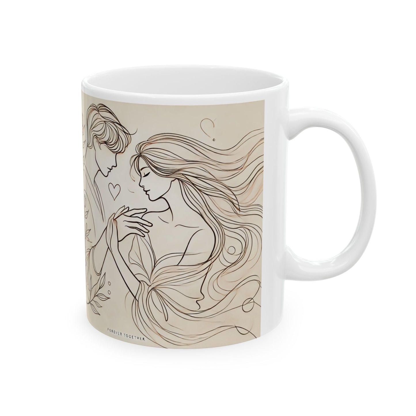 Romantic Couple Ceramic Mug - 11oz & 15oz