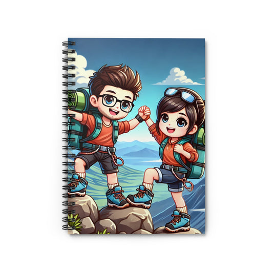 Adventure-Themed Spiral Notebook - Perfect for Nature Lovers & Outdoor Enthusiasts