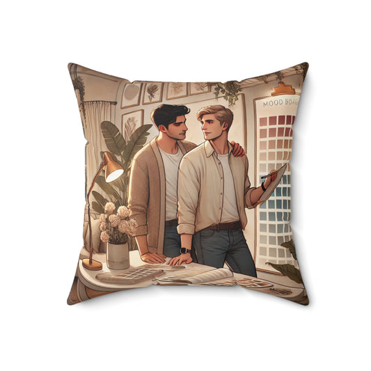 Cozy Love Decorative Pillow | Chic Square Cushion for Home Decor