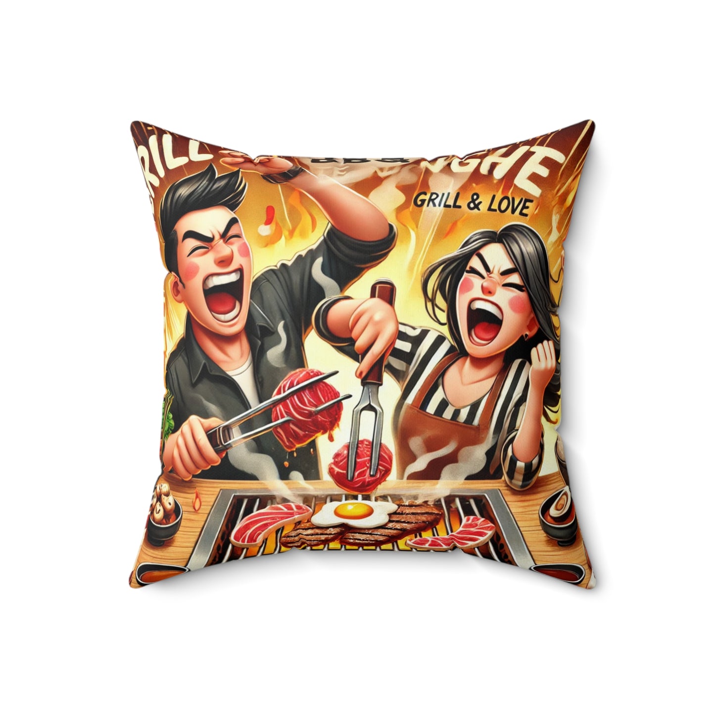 Spun Polyester Square Pillow