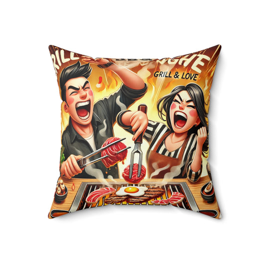 Spun Polyester Square Pillow