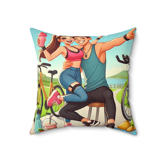 Spun Polyester Square Pillow